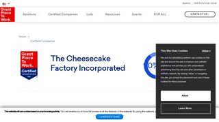 The Cheesecake Factory Incorporated - Great Place To Work United ...