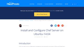 Install and Configure Chef Server on Ubuntu-14.04 - HostPresto!