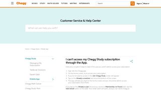 Help Center | Chegg.com