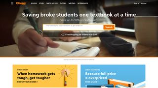 Chegg - Get 24/7 Homework Help | Rent Textbooks