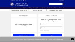 Login/Register - Official Chelsea Megastore | Home Kit | Third Kit ...