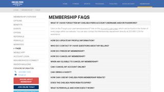 Membership FAQS - FAQS | Chelsea Piers Connecticut | Stamford, CT ...