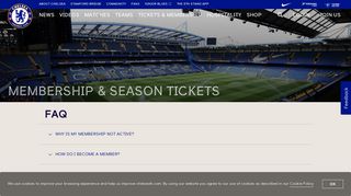 Membership & Season Tickets | Official Site | Chelsea Football Club