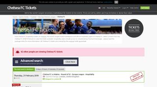 Chelsea FC Tickets | Buy tickets for Chelsea FC 2019 Fixtures - viagogo