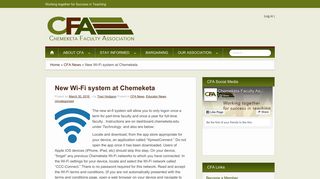 Chemeketa Faculty Association | New Wi-Fi system at Chemeketa
