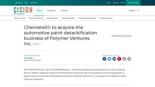 Chemetall® to acquire the automotive paint detackification business of ...