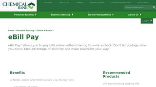 eBill Pay: A simpler way to pay bills - Chemical Bank