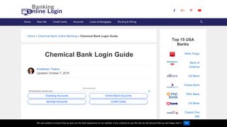Chemical Bank Login Guide | Login Guides for Online Banking