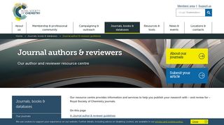 Journal authors & reviewers - Royal Society of Chemistry