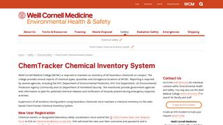 ChemTracker Chemical Inventory System | Environmental Health and ...
