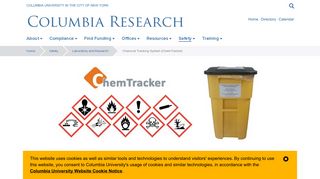 Chemical Tracking System (ChemTracker) | Columbia | Research