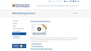 Web Banking | Chemung Canal Trust Company