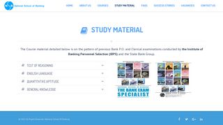 Study Material - National School of Banking