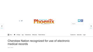 Cherokee Nation recognized for use of electronic medical records ...