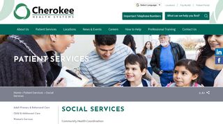 Social Services & Community Health | Cherokee Health Systems