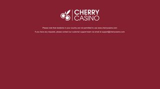 Your account | Register - CherryCasino