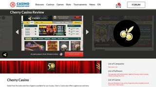 Cherry Casino + 20 free spins - Casino Bonuses Now