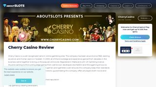 CherryCasino Online Casino Review and Bonus - AboutSlots