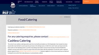 Food/Catering - The Cherwell School