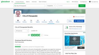 City of Chesapeake Employee Benefits and Perks | Glassdoor