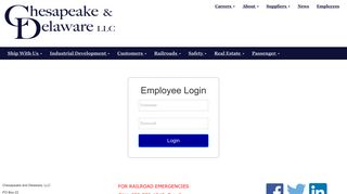 Chesapeake and Delaware, LLC - Employee Login
