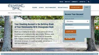 myChecking - Chesapeake Bank