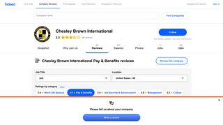 Working at Chesley Brown International: Employee Reviews about ...