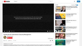 Chesley Brown International | Security Management - YouTube
