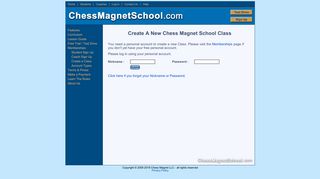 Please Log In for Access - Chess Magnet School