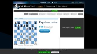 Play chess online - ChessAnyTime