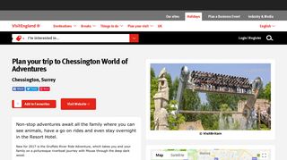 Family fun at Chessington World of Adventures| VisitEngland