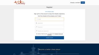 Chessity - Register