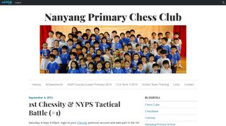 1st Chessity & NYPS Tactical Battle (#1) – Nanyang Primary Chess Club