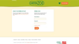 Login / Register - Chester Zoo