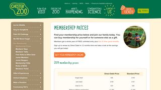 Membership Prices | Chester Zoo