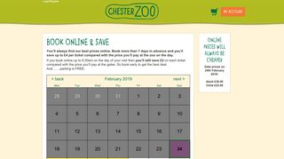 Book Tickets - Chester Zoo
