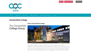 Chesterfield College Jobs | AoC Jobs