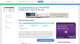 Access vle.chesterfield.ac.uk. Chesterfield College VLE: Log in to the ...