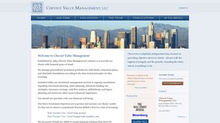 Cheviot Value Management, LLC