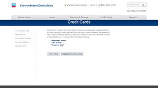 Credit Cards - Chevron Federal Credit Union