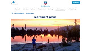 retirement plans: chevron human resources