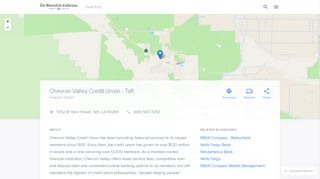 Chevron Valley Credit Union - Taft in Taft, CA - (661) 587-7250 ...