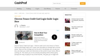 Chevron Texaco Credit Card Login Guide: Login Here - CashProf