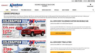 lease-specials - Koehne Chevrolet Buick GMC Oconto