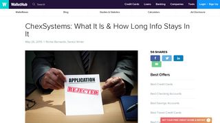 ChexSystems: What It Is & How Long Info Stays In It - WalletHub
