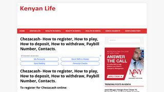 Chezacash- How to register, How to play, Placing bets, How to deposit ...