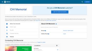 CHI Memorial: Login, Bill Pay, Customer Service and Care Sign-In