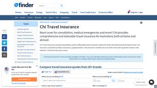 Chi Travel Insurance Review January 2019 | finder.com.au