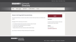 Welcome | Booth Community Directory - Chicago Booth