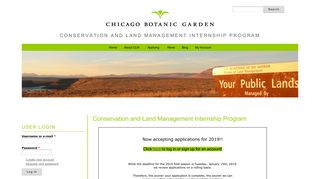 Conservation and Land Management Internship Program ...